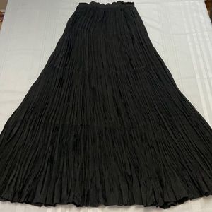 Western Vintage (90’s) Circle T Black Tiered Maxi Skirt size XS